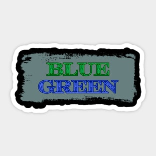 Blue Green Sticker